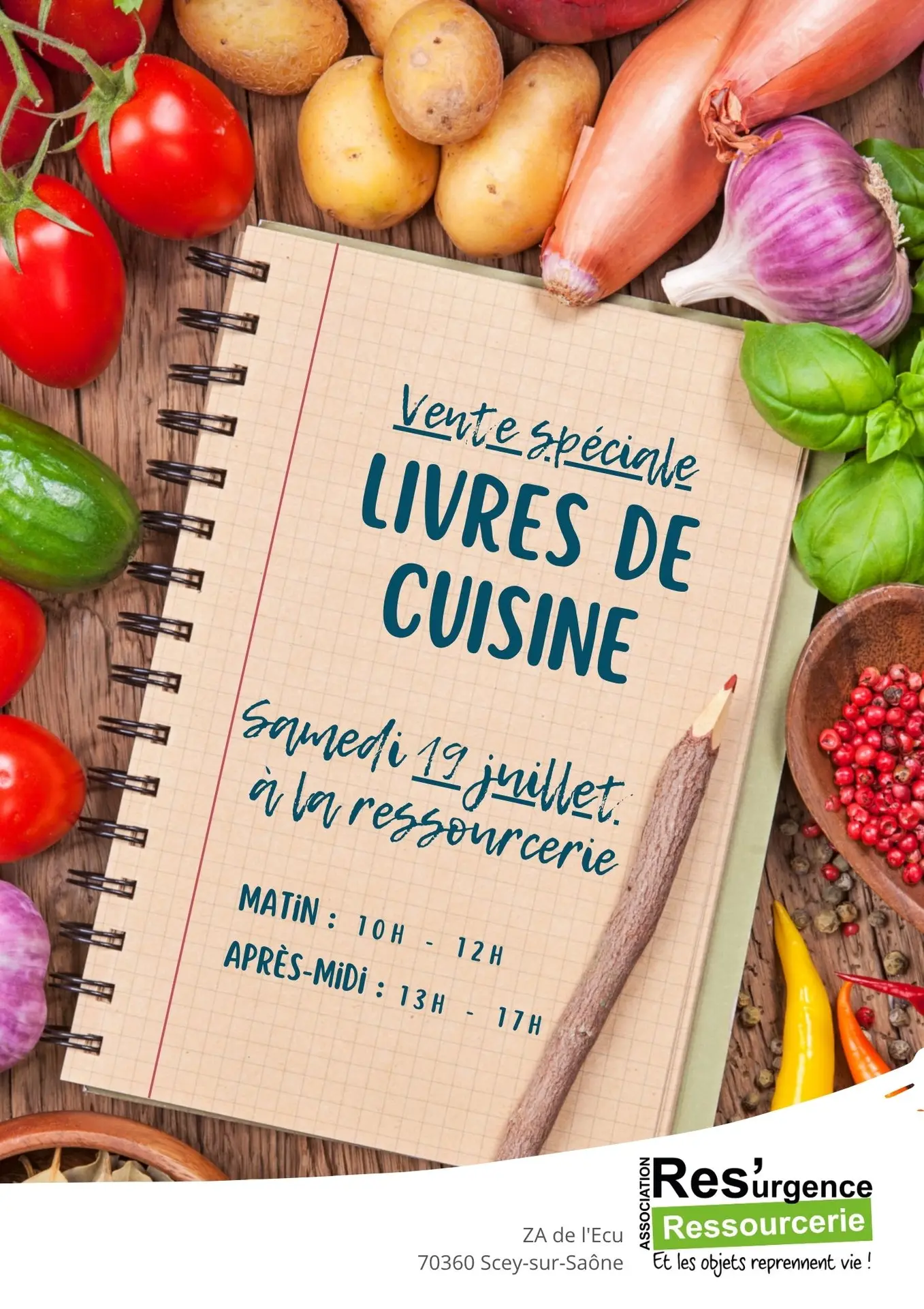 Affiche livres cuisine