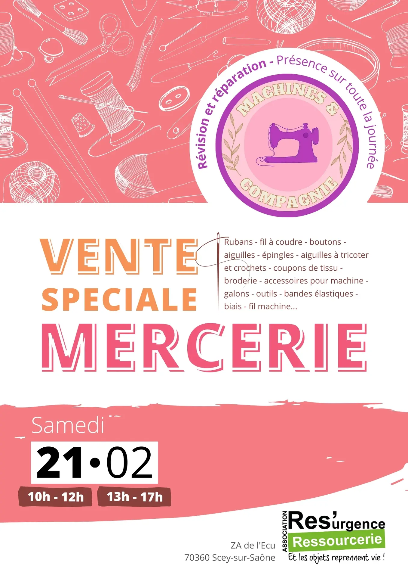 Affiche mercerie