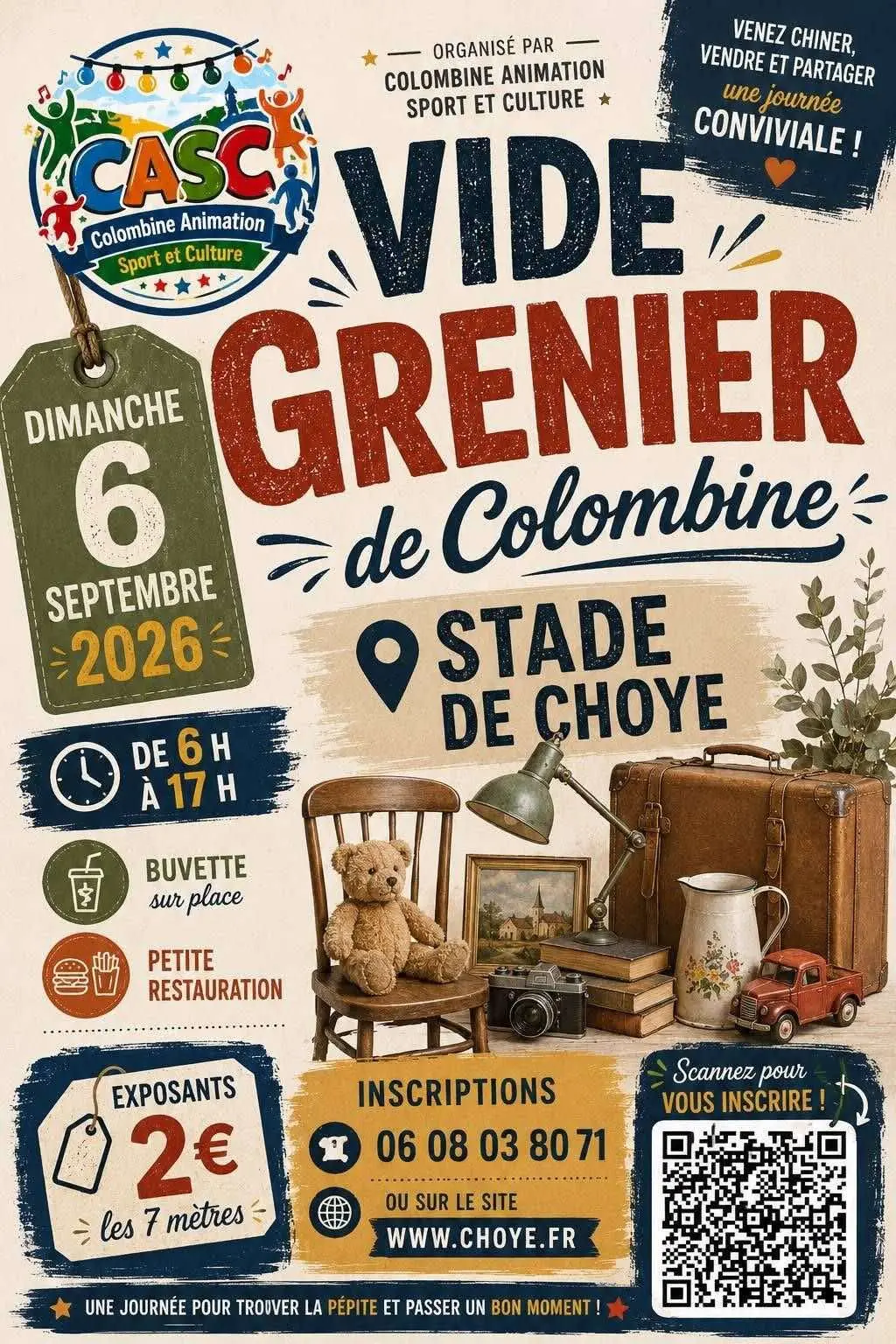 Vide-grenier choye 6 septembre