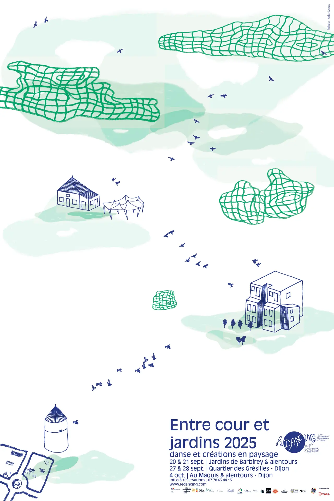 Affiche - Entre cour et jardins