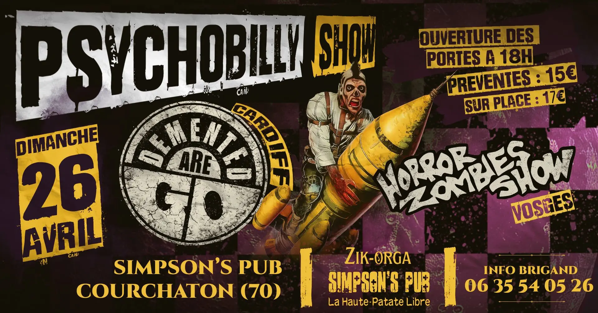 concert 26 avril SIMPSON PUB