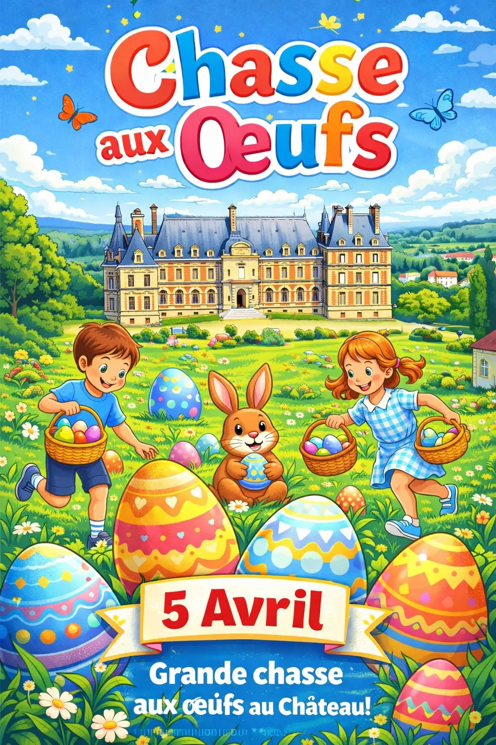 chasse aux oeufs VILLERSEXEL 05 avril