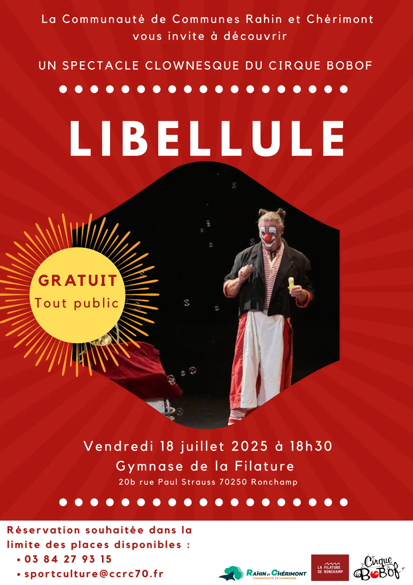 Rouge Motif Cirque Chapiteau Carnaval Affiche - 1