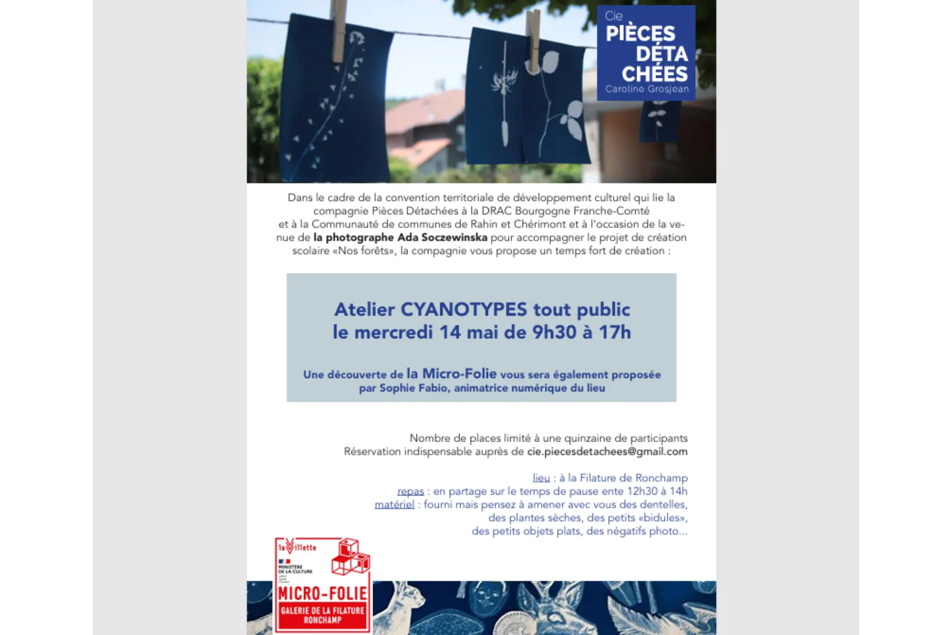 Janvier février mars 2025 - cyanotypes