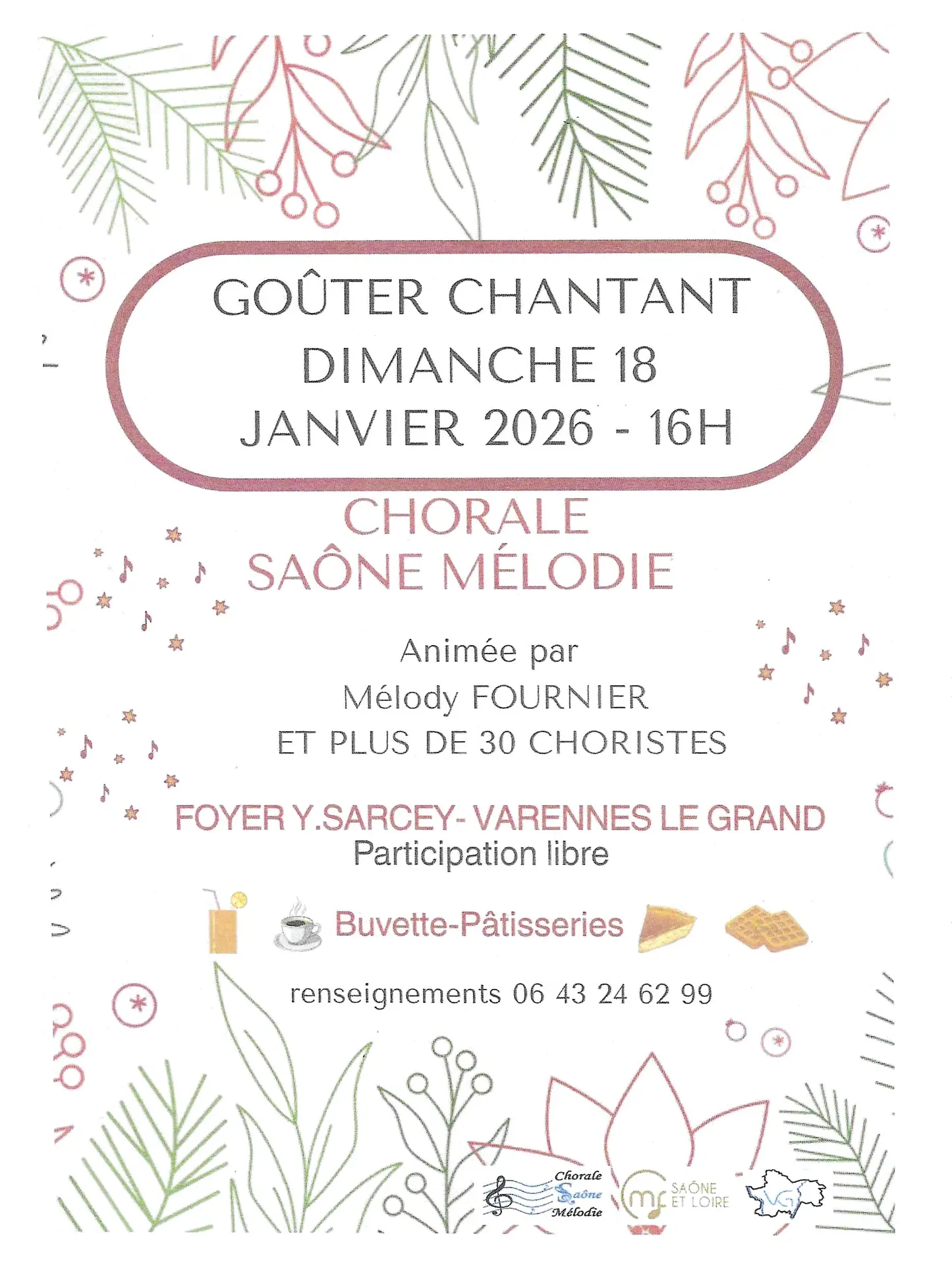 GOUTER CHANTANT CHORALE SAONE MELODIE