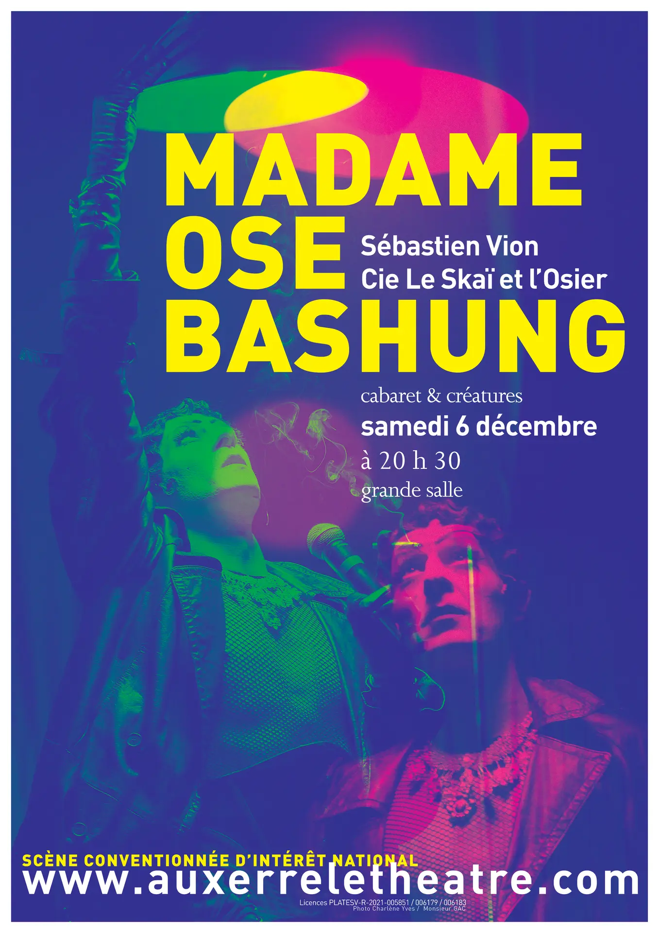 affiche A3 Madame Ose Bashung