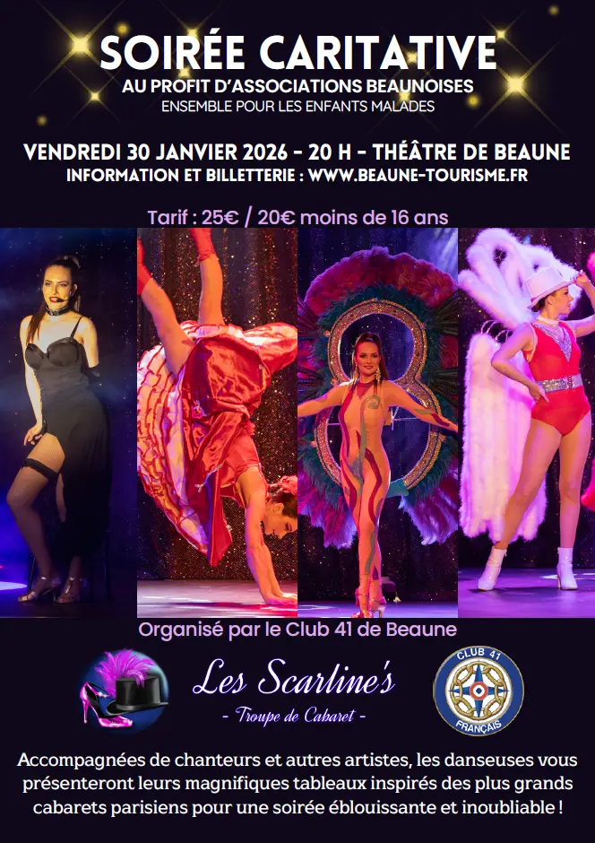 affiche soirée caritative Cabaret 30 janv 2026
