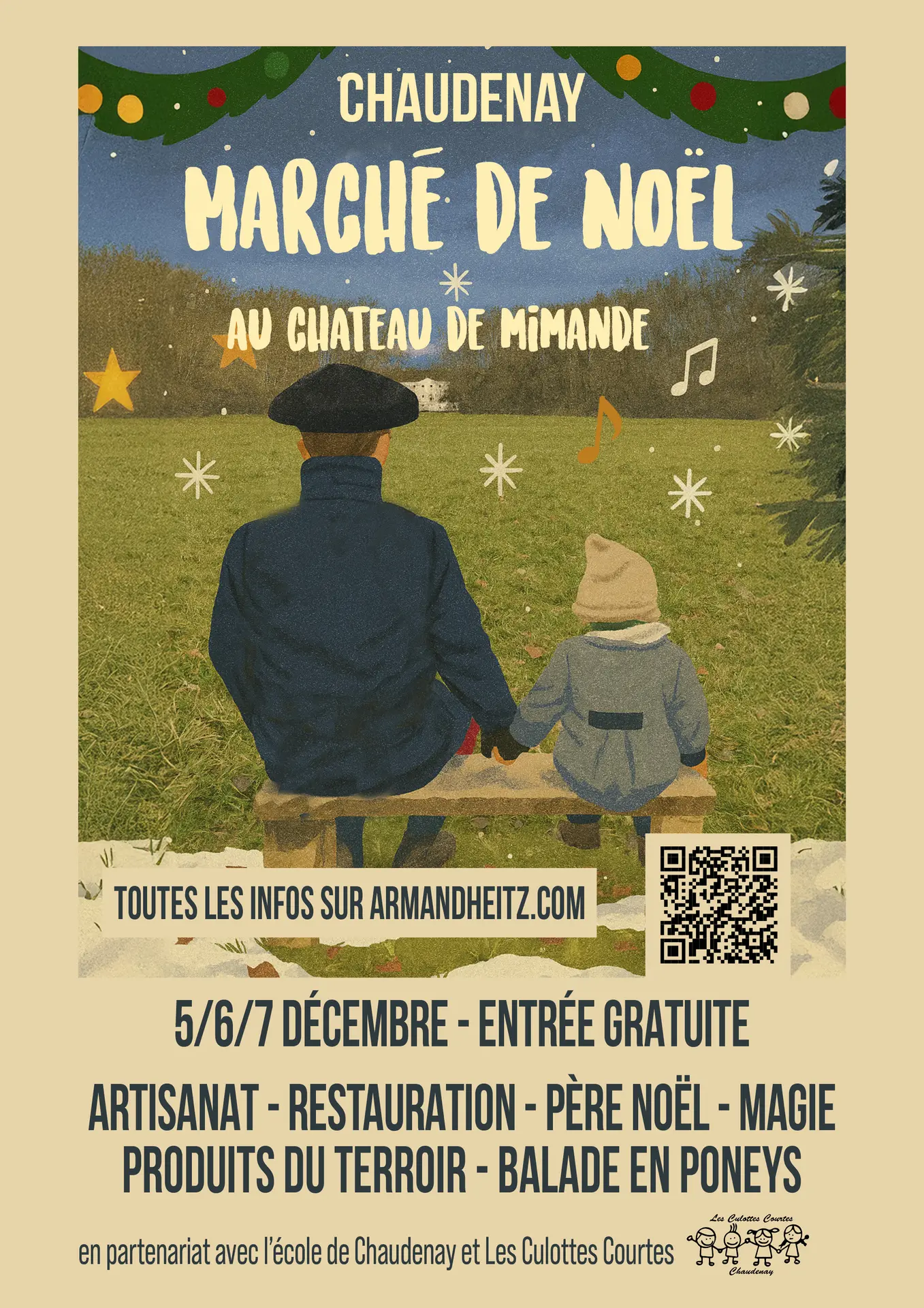 Affiche Marché de Noël Château Armand Heitz
