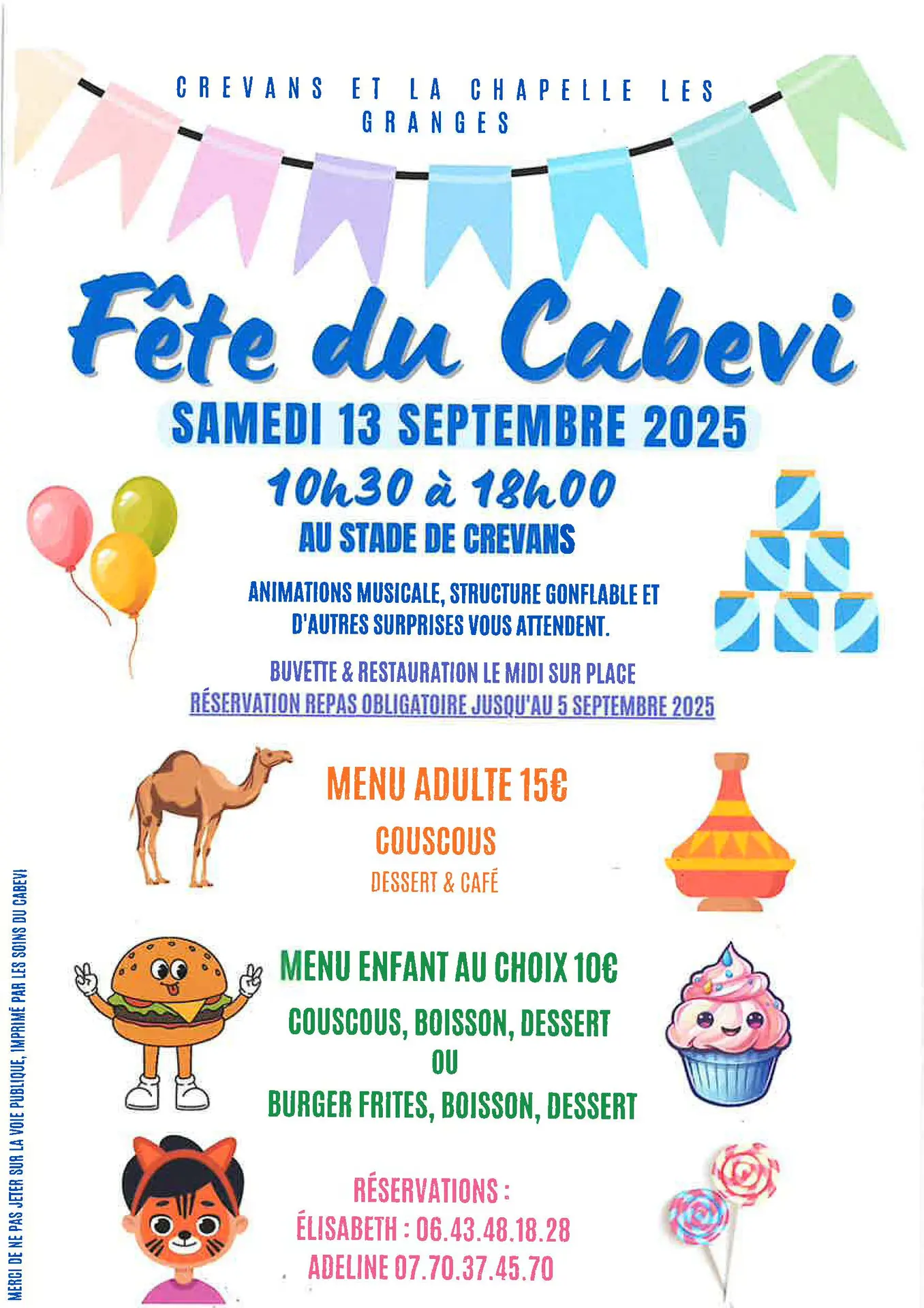 fête du cabevi 13 septembre CREVANS