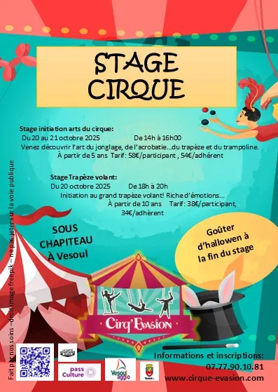 flyer stage toussaint 2025