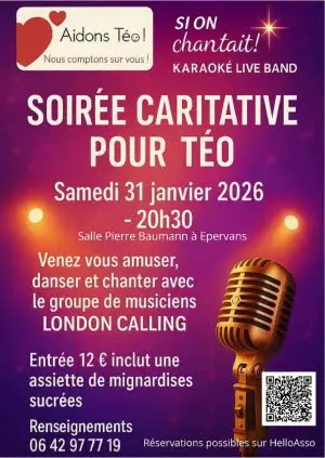 Affiche soirée caritative