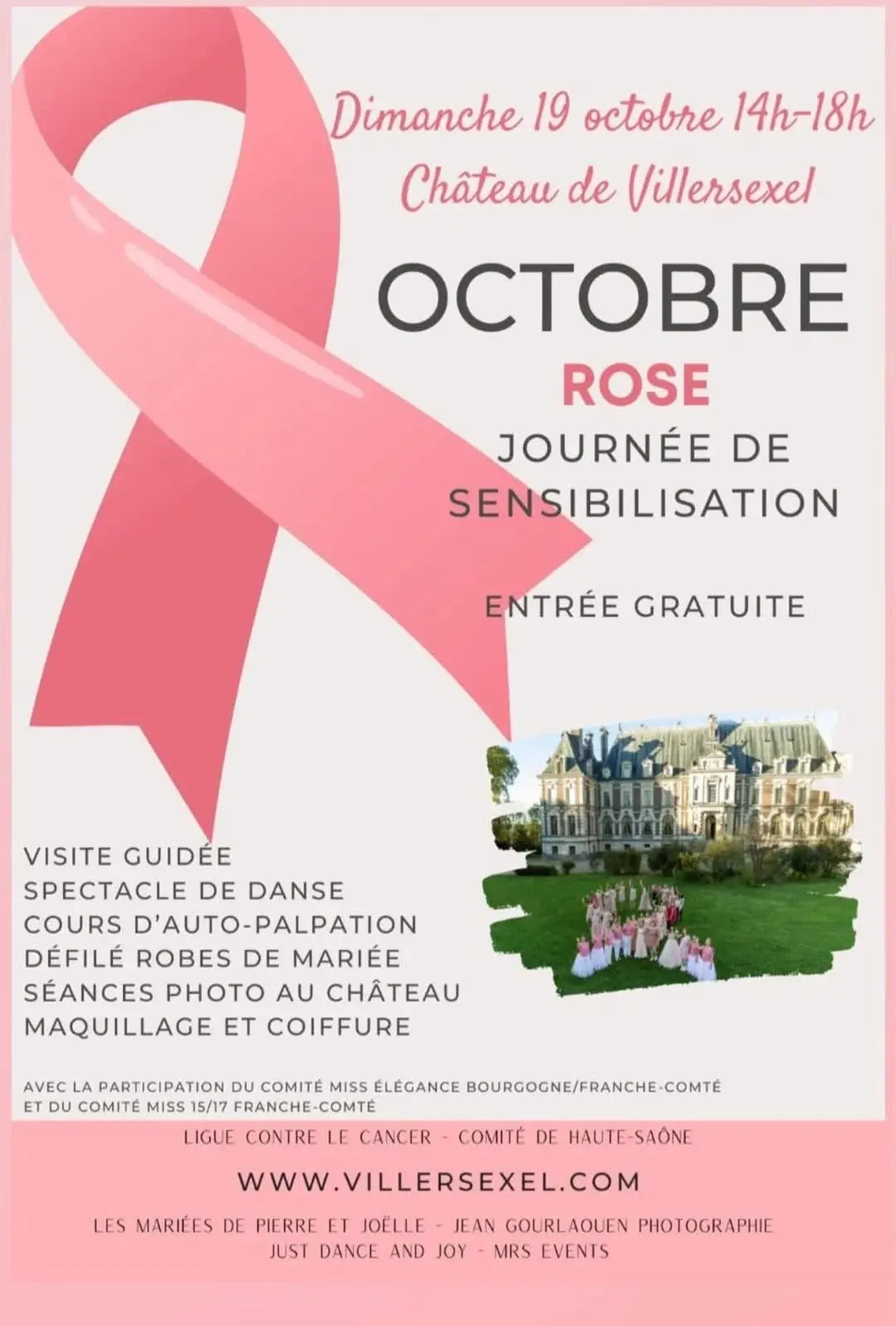 octobre rose chateau VILLERSEXEL 19 octobre