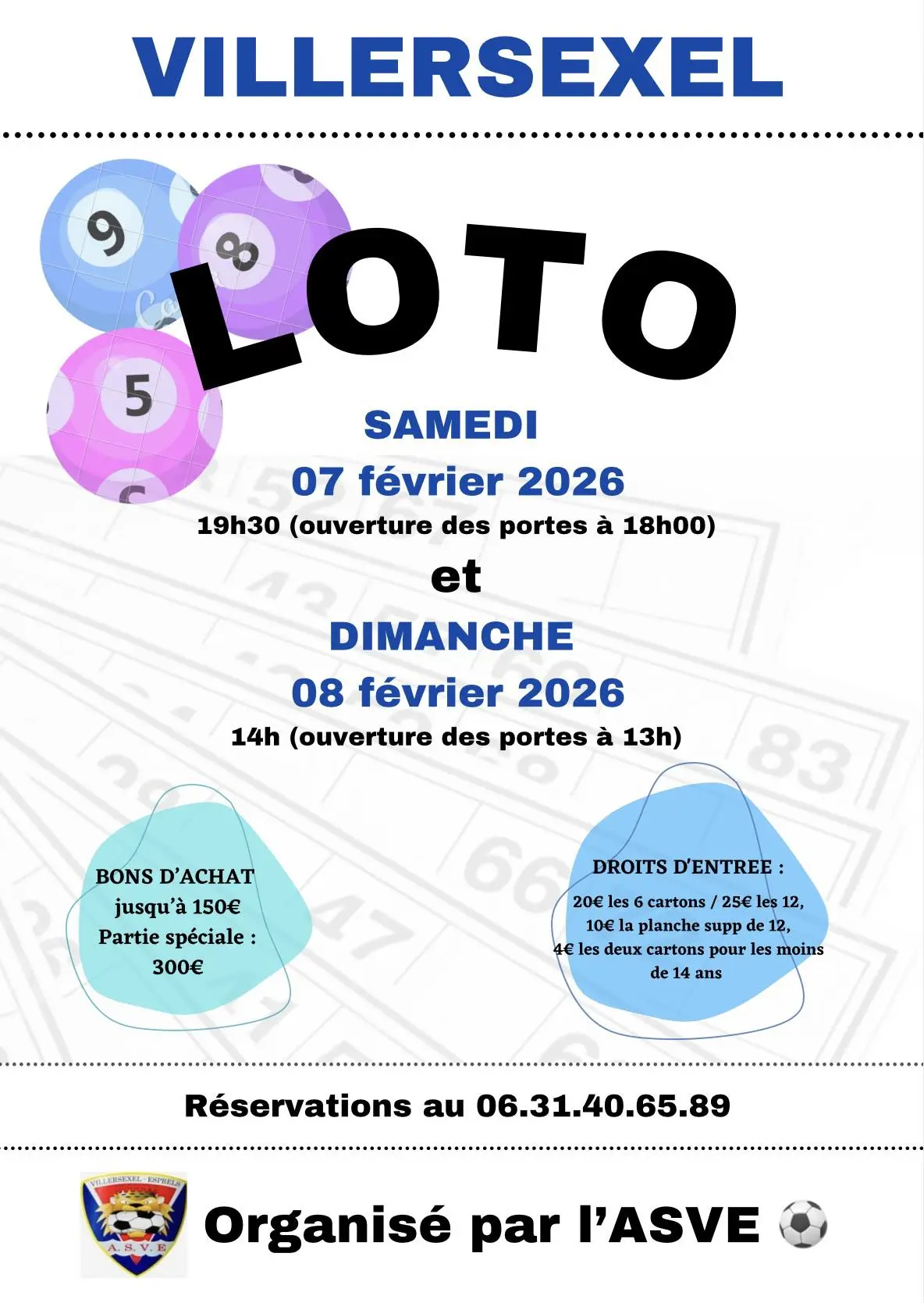 loto 7 et 8 février VILLERSEXEL