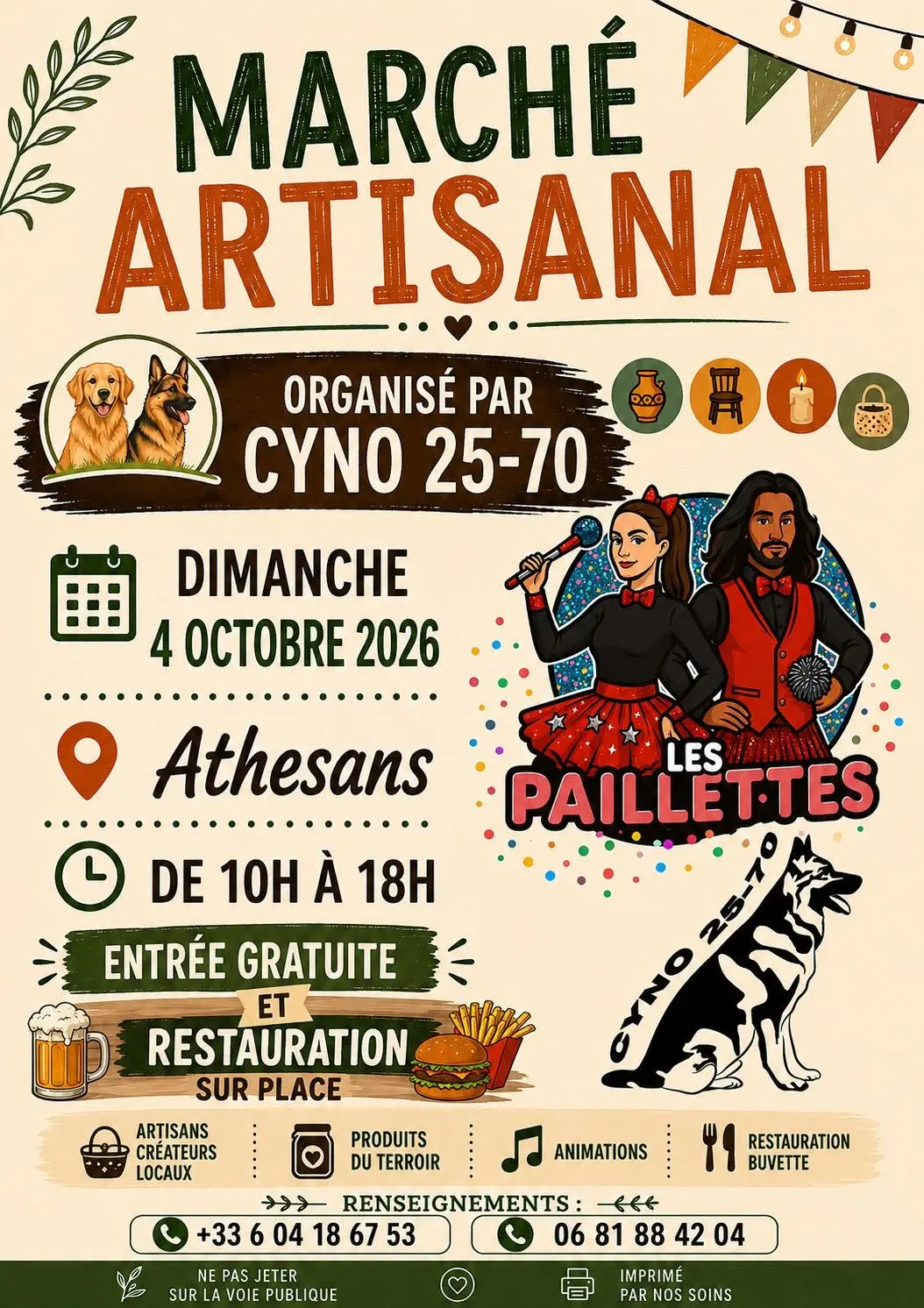 marcé artisnal cyno 25 70 le 4 octobre athesans