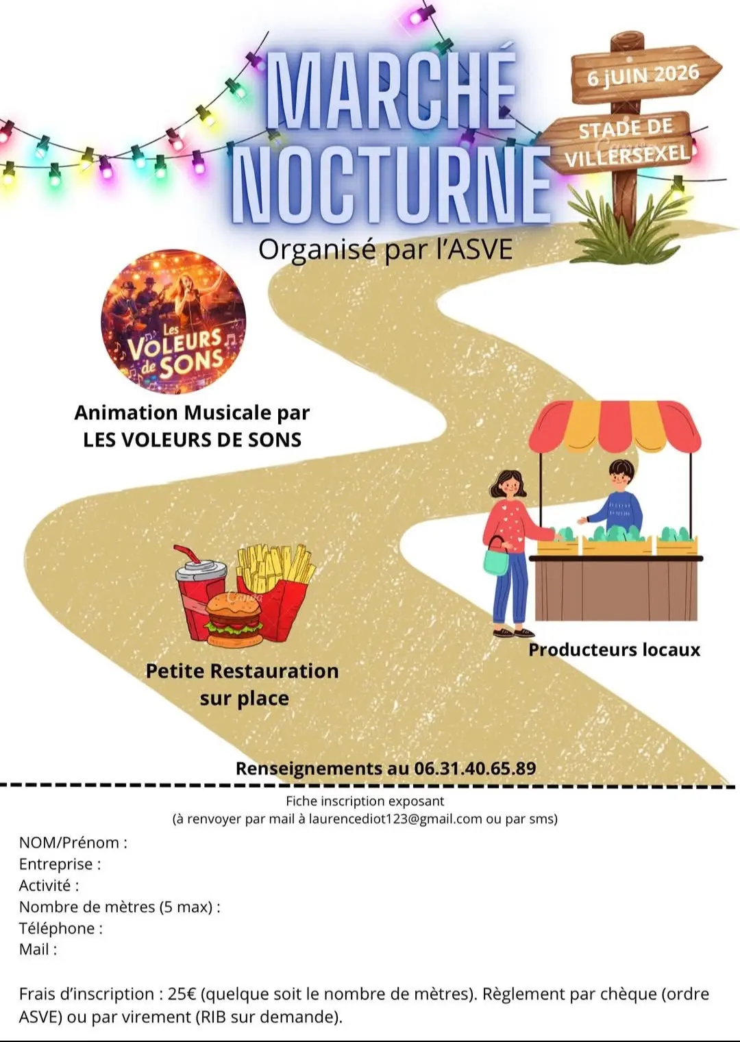 marché nocturne 06 juin VILLERSEXEL