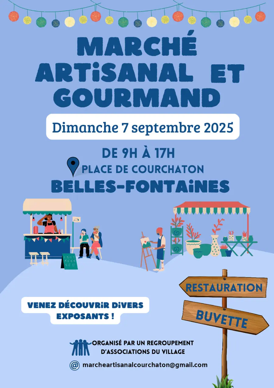 marché artisanal belles fontaines 7 septembre