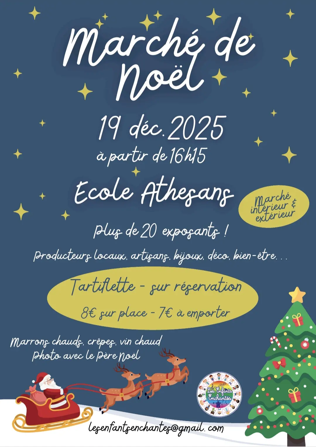 marché de noel ATHESANS 19 décembre