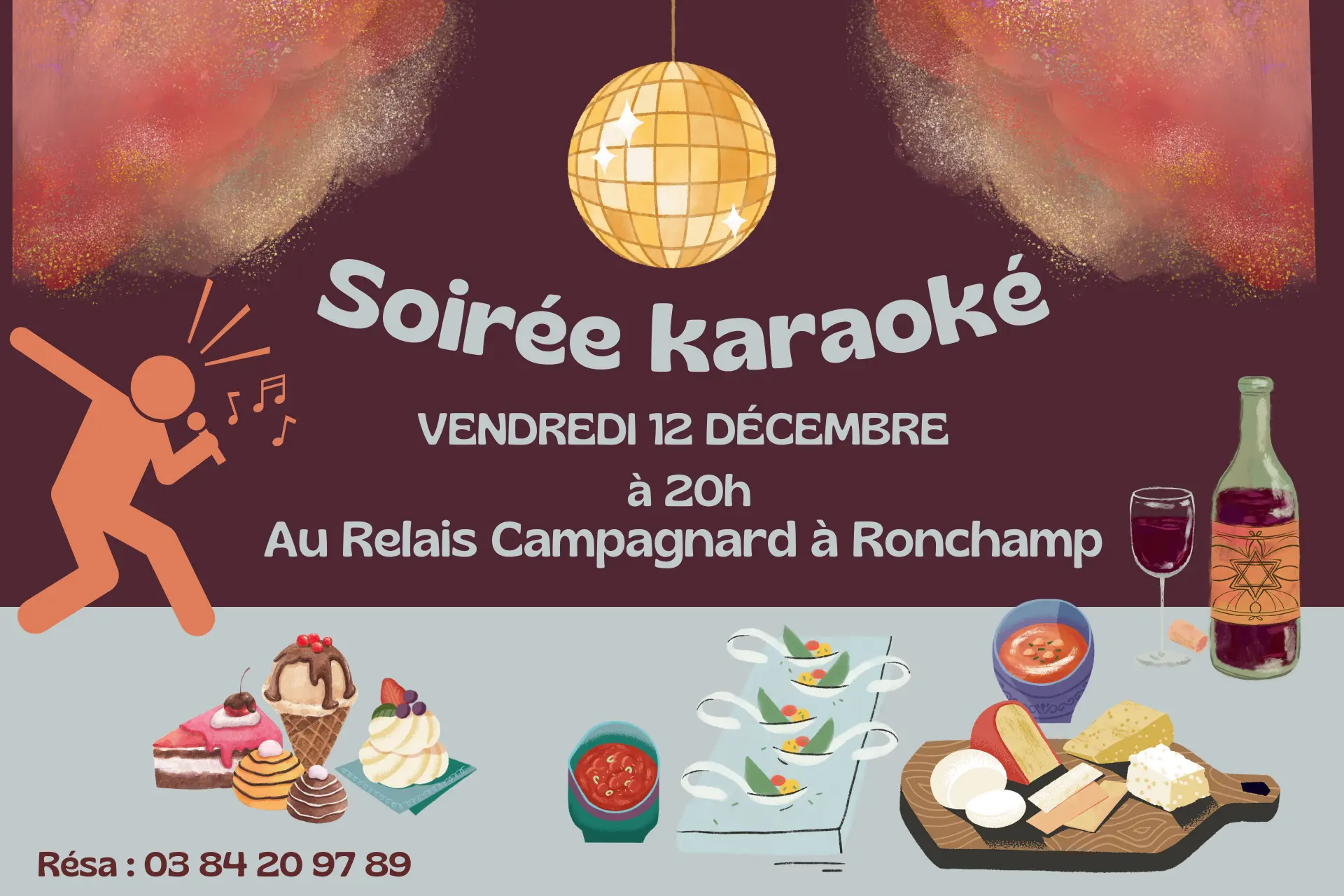 novembre décembre 2025 - soirée karaoké relais D2CEMBRE