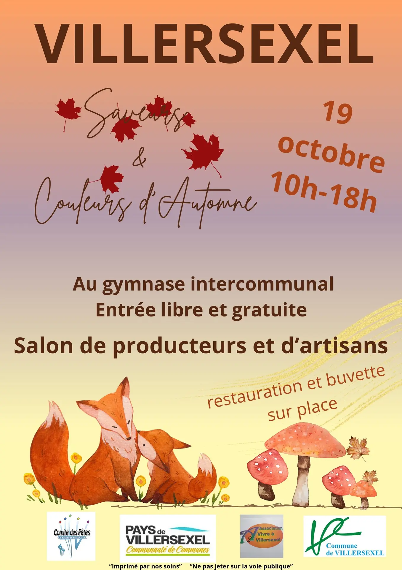 salon saveurs et couleurs automne 19 octobre VILLERSEXEL