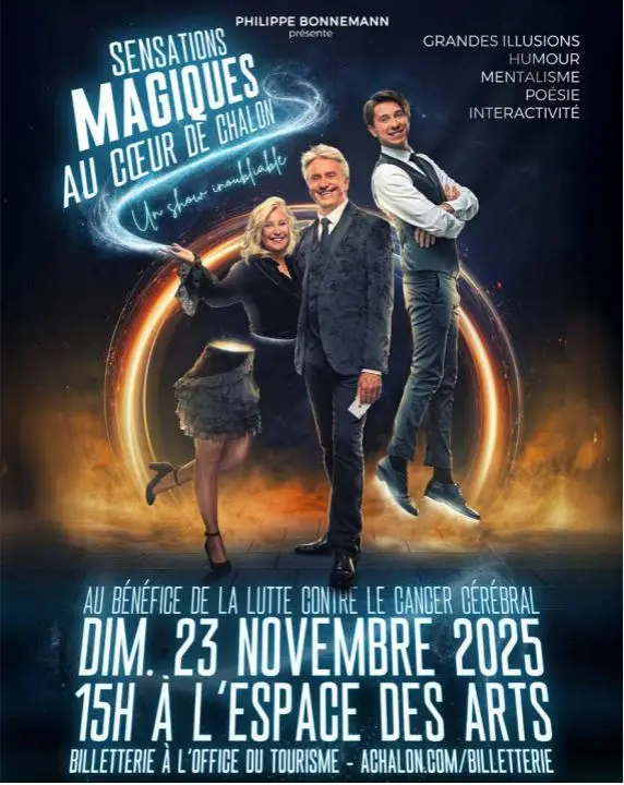 Affiche spectacle sensations magiques