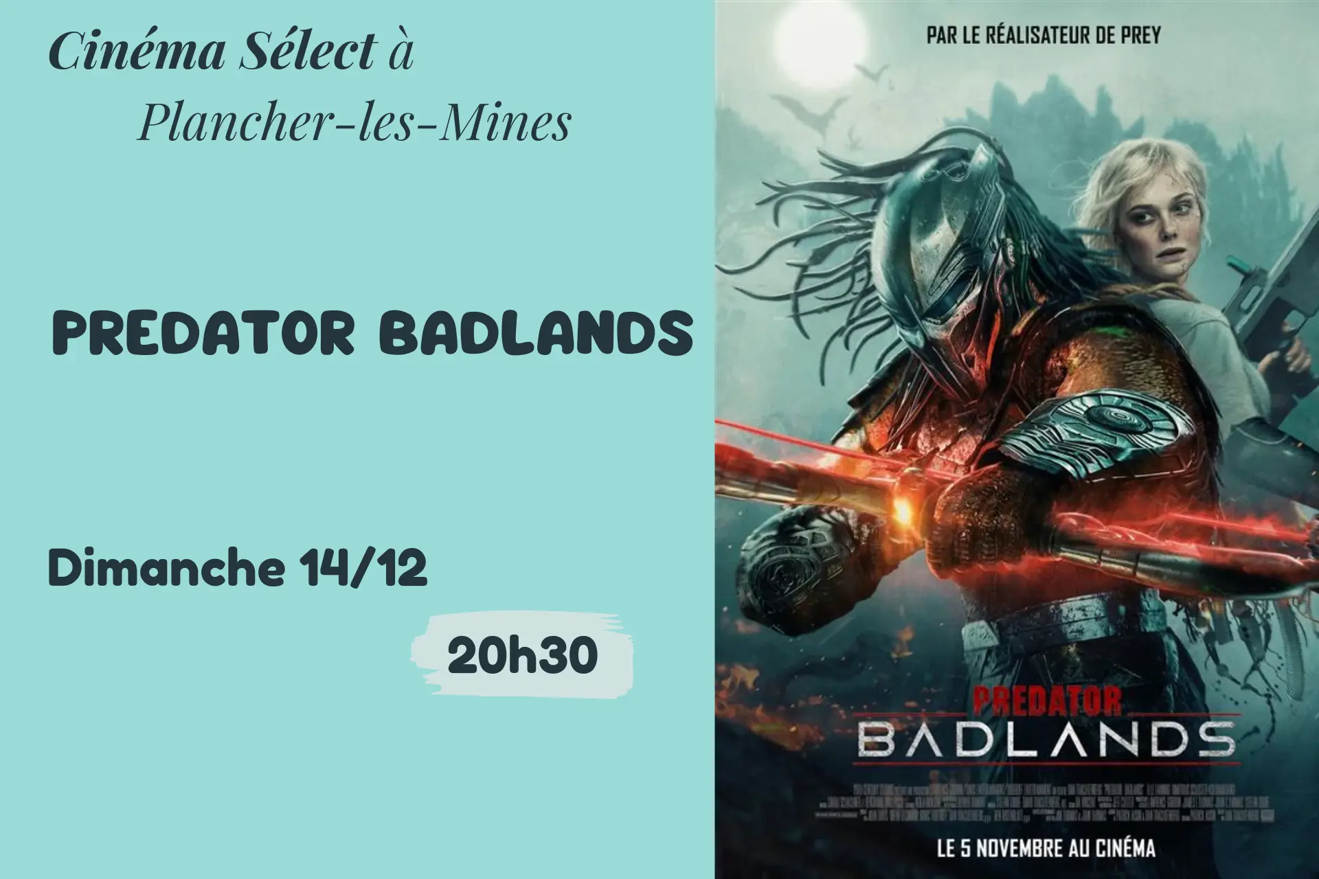 novembre décembre 2025 - predator badlands