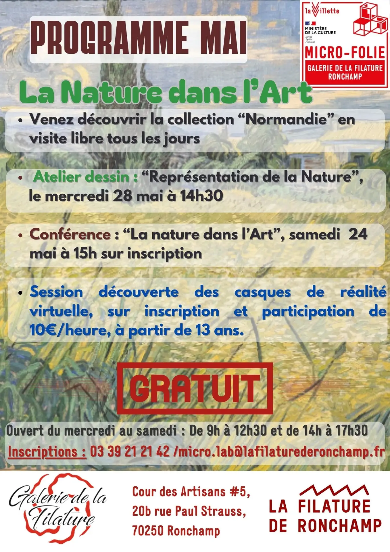 programme mai galerie