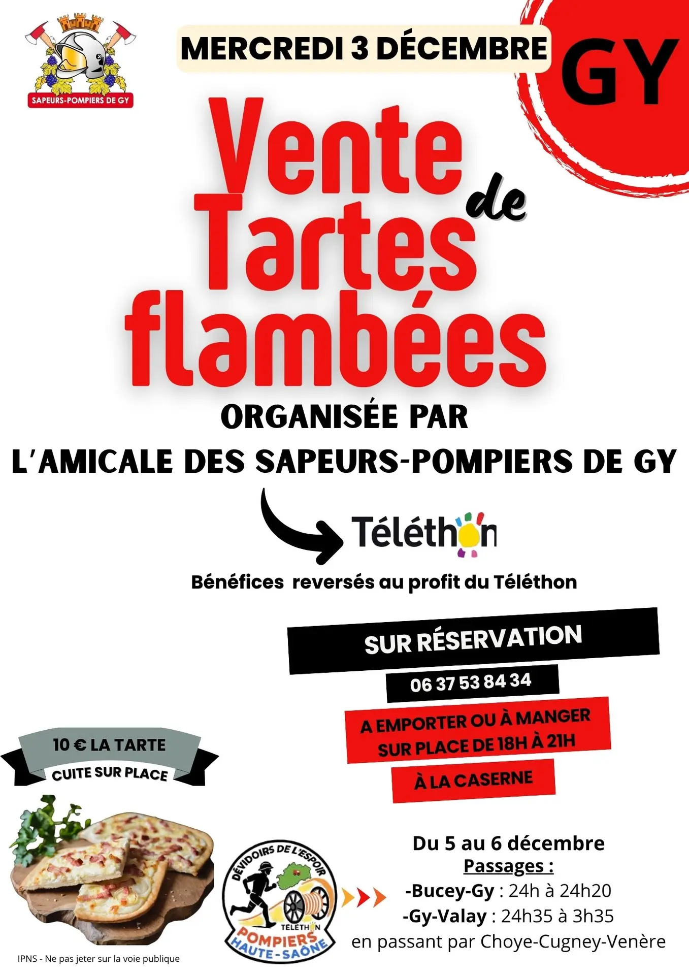 vente tartes flambées