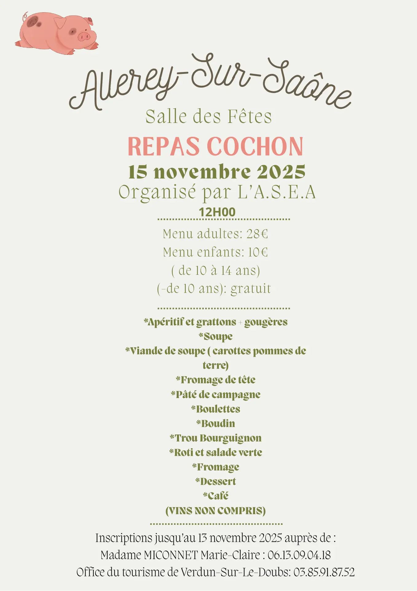 Repas Cochon affiche