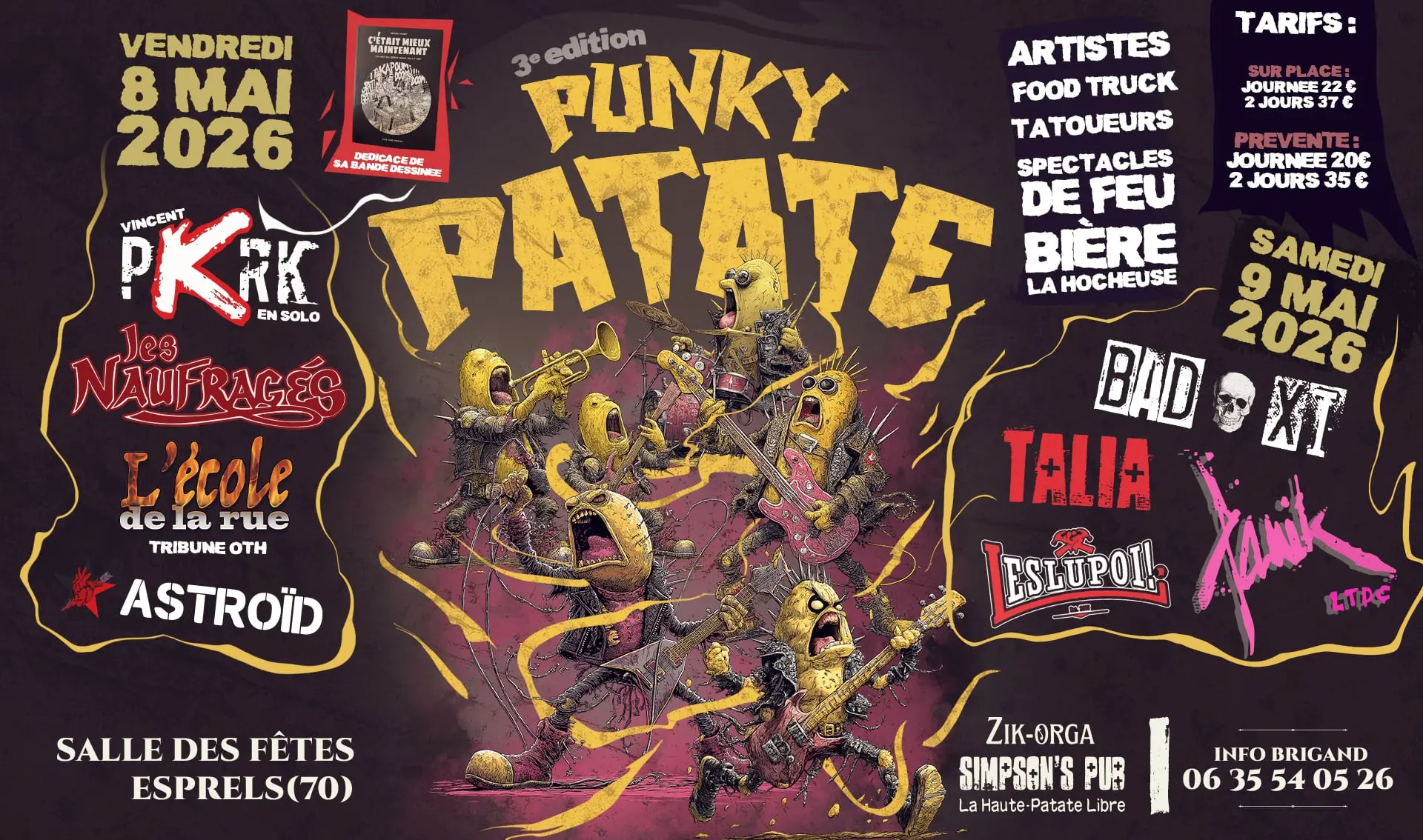 week-end punky patate 08 et 09 mai ESPRELS