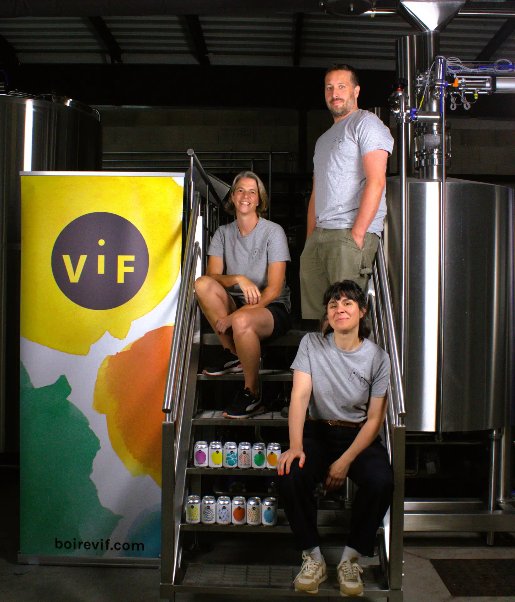 L'équipe ViF Tommy, Lara, Marie