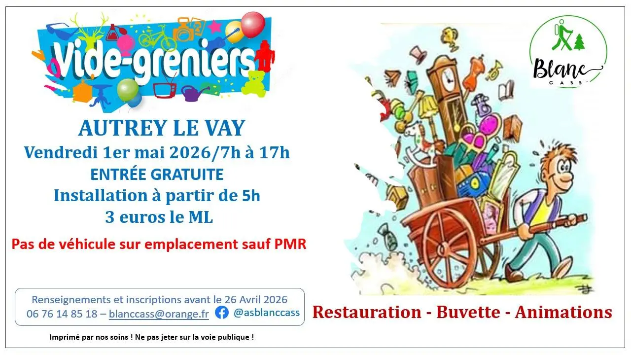 vide grenier AUTREY 01 mai