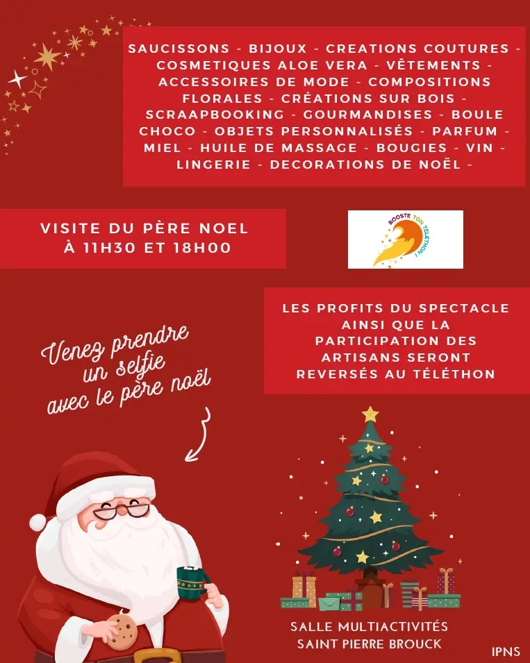 Marché Noël St Pierrebrouck programme