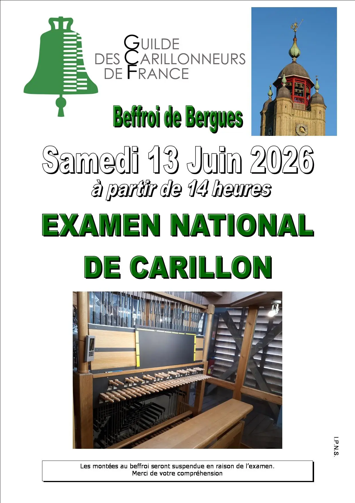 Affiche examen BSW 2026