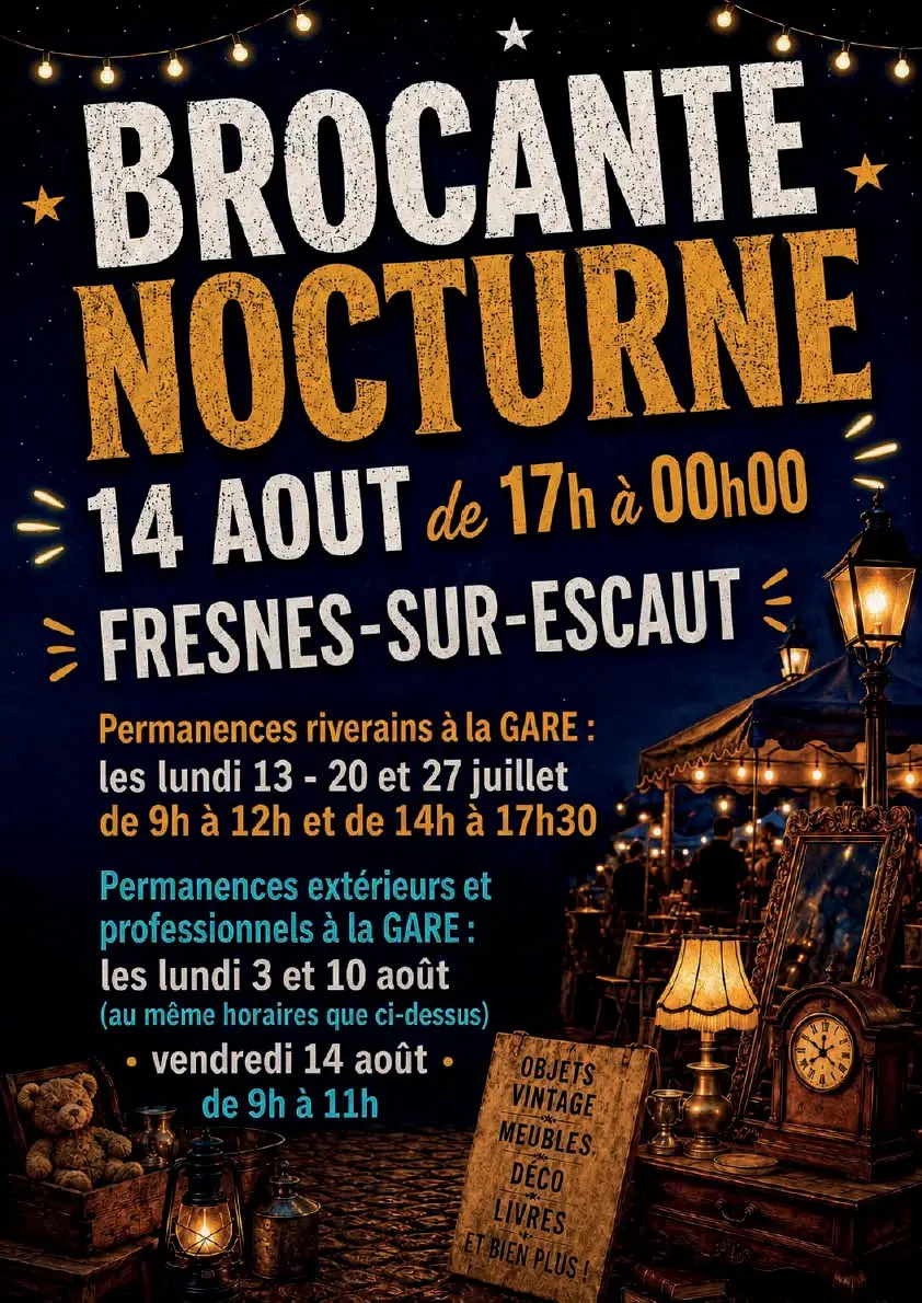 Brocantes 14 aout Fresnes sur Escaut