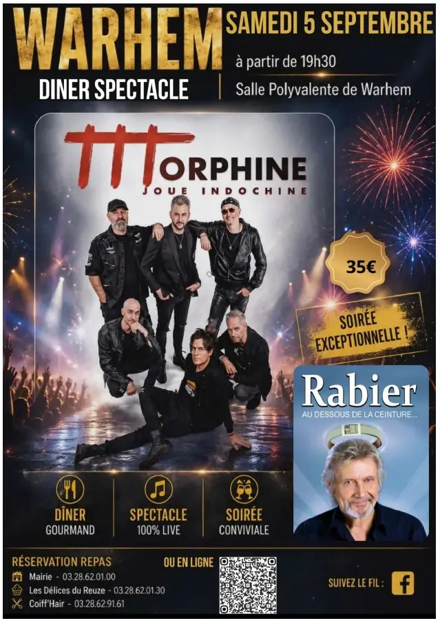 Diner spectacle du 5 septembre 2026 Warhem
