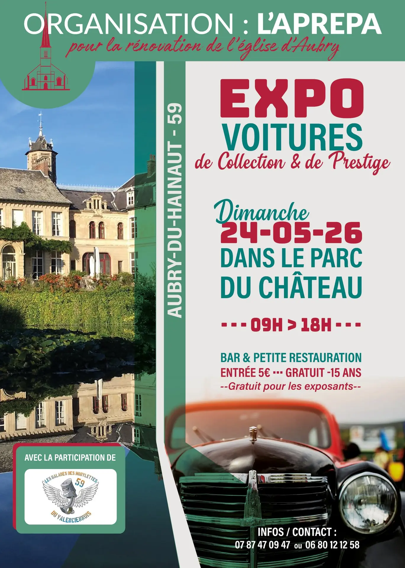 EXPO_VOITURES_CHATEAU_AUBRY_AGENDA_VALENCIENNES