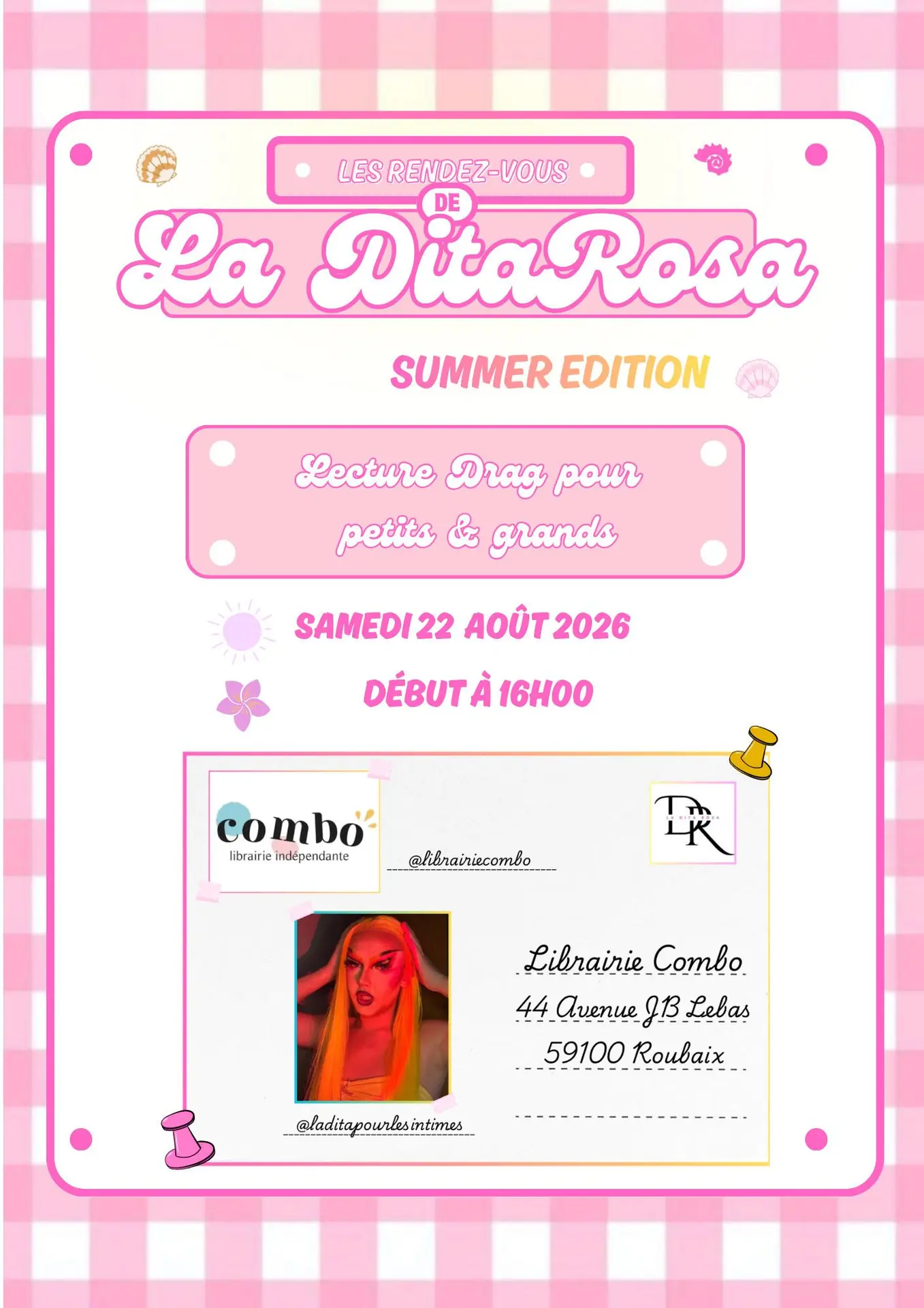 Les lectures drag de La Dita Rosa, Summer édition_1