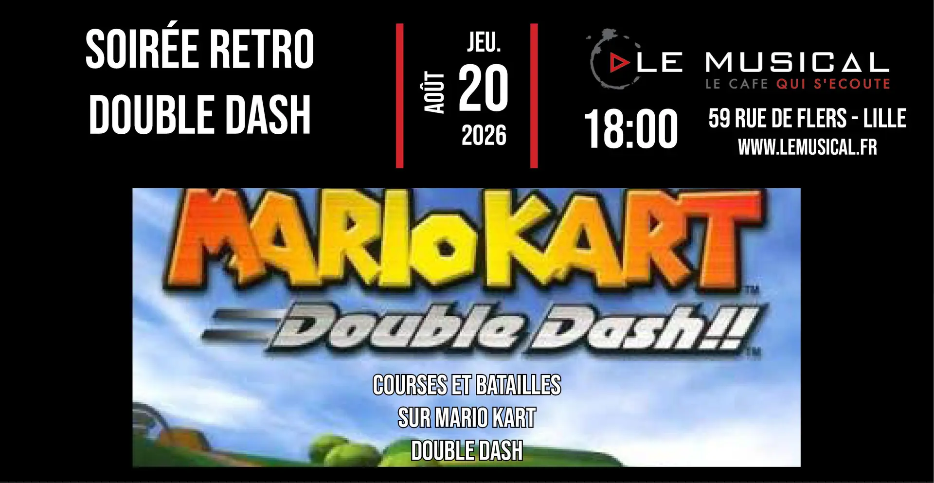 Soirée retro gaming special Mario Kart Double Dash_1