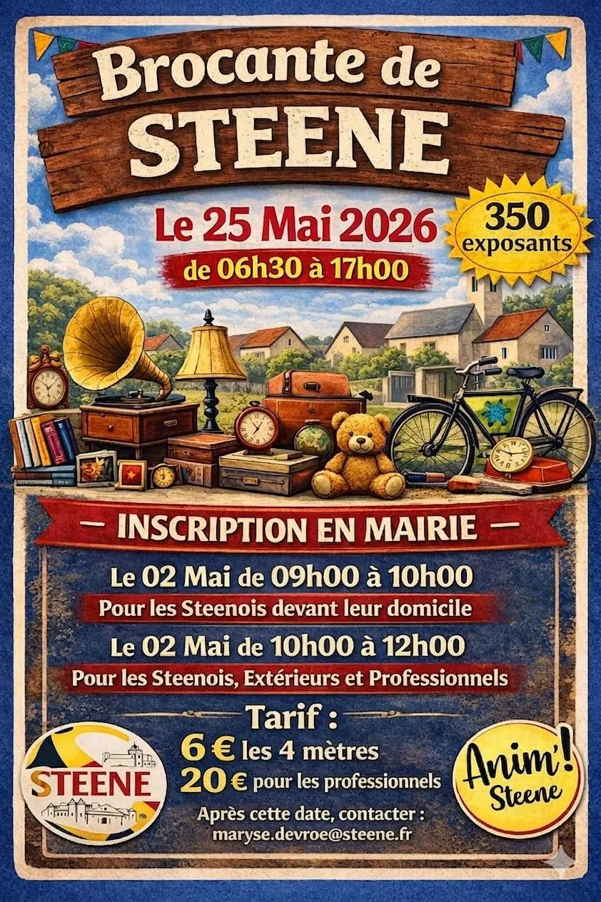 brocante 2026 à Steene