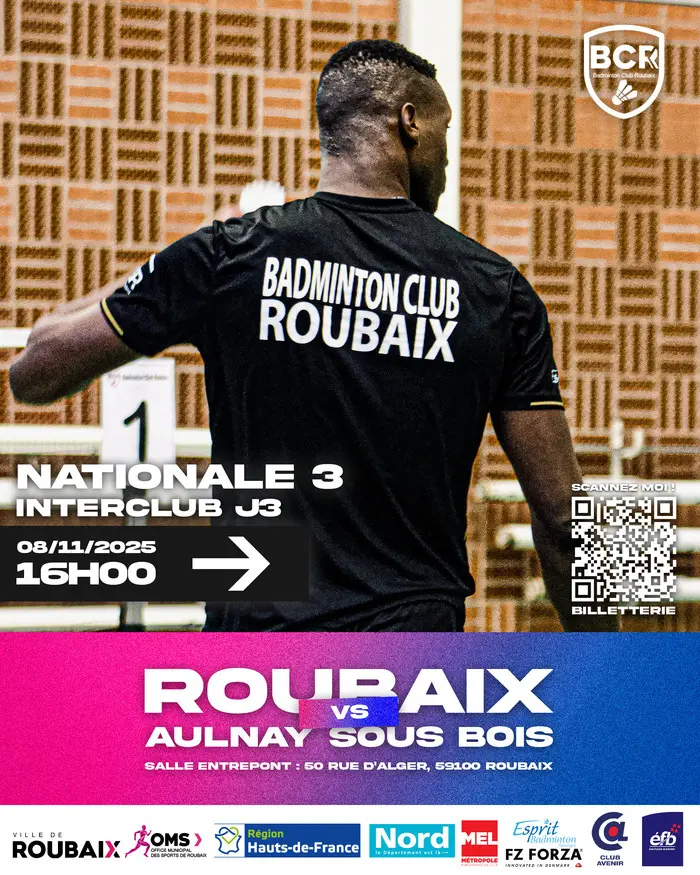 NATIONALE 3 - J3 - ROUBAIX reçoit AULNAY SOUS BOIS (93)_1