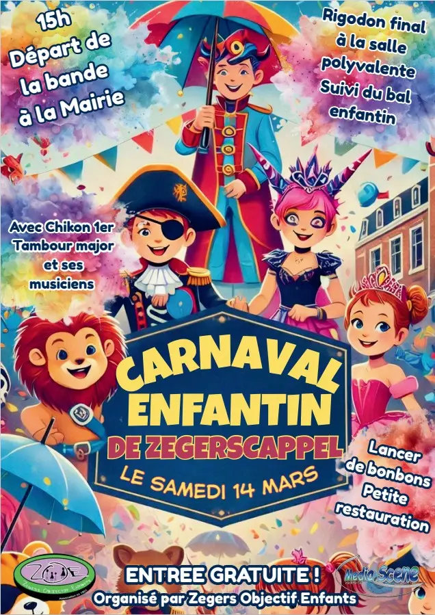 carnaval enfantin Zegerscappel