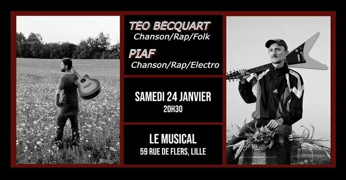 Live: Téo Becquart (rap folk) + PIAF (rap électro)_1