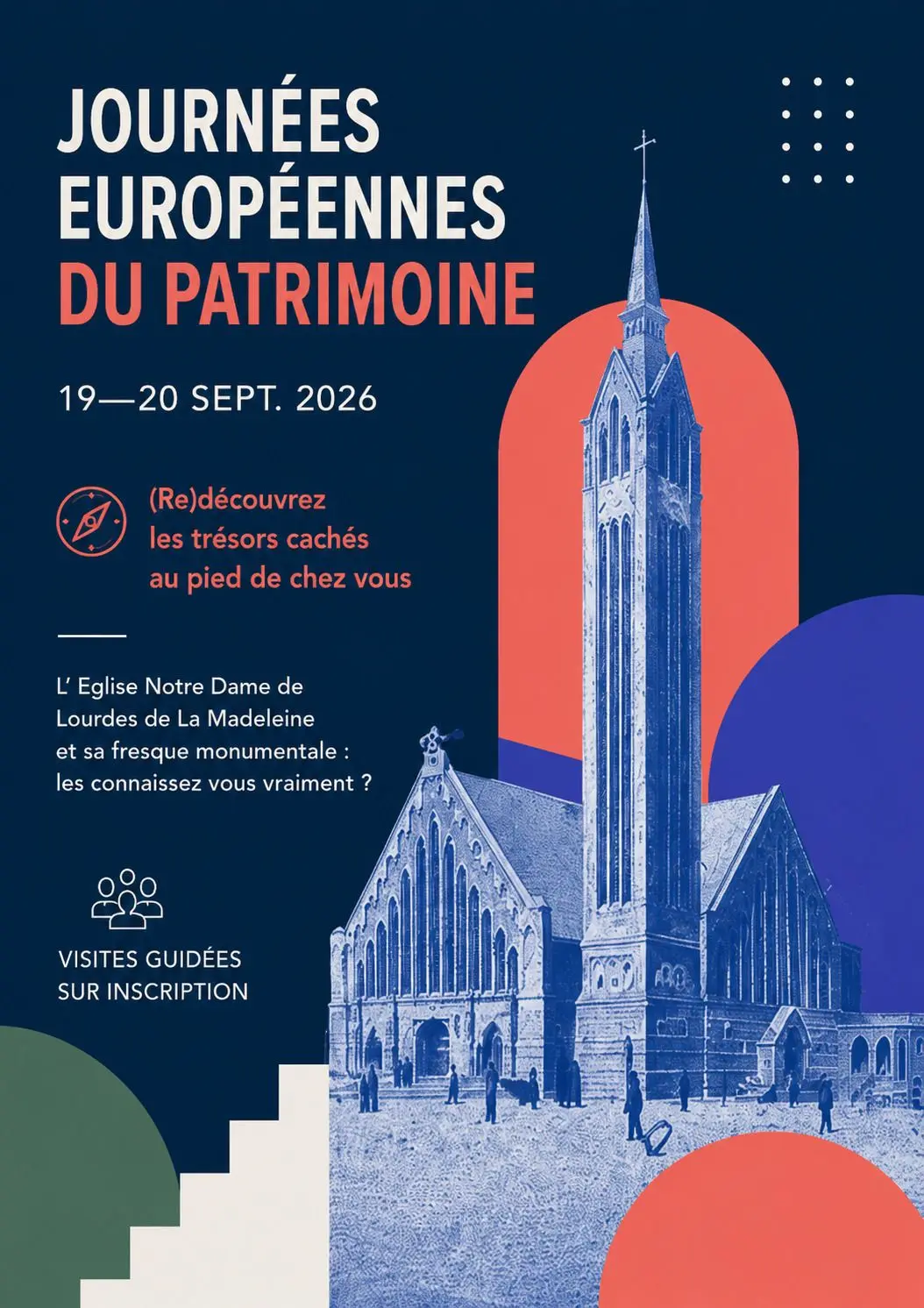 Visites guidées de l'église Notre Dame de Lourdes de La Madeleine_1