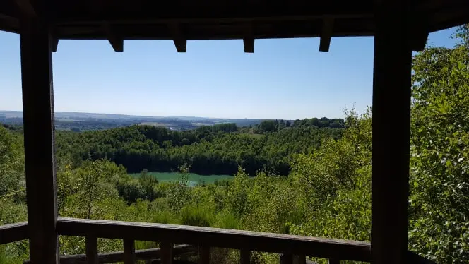 lac bleu vue du kiosque en hauteur - janv 2021