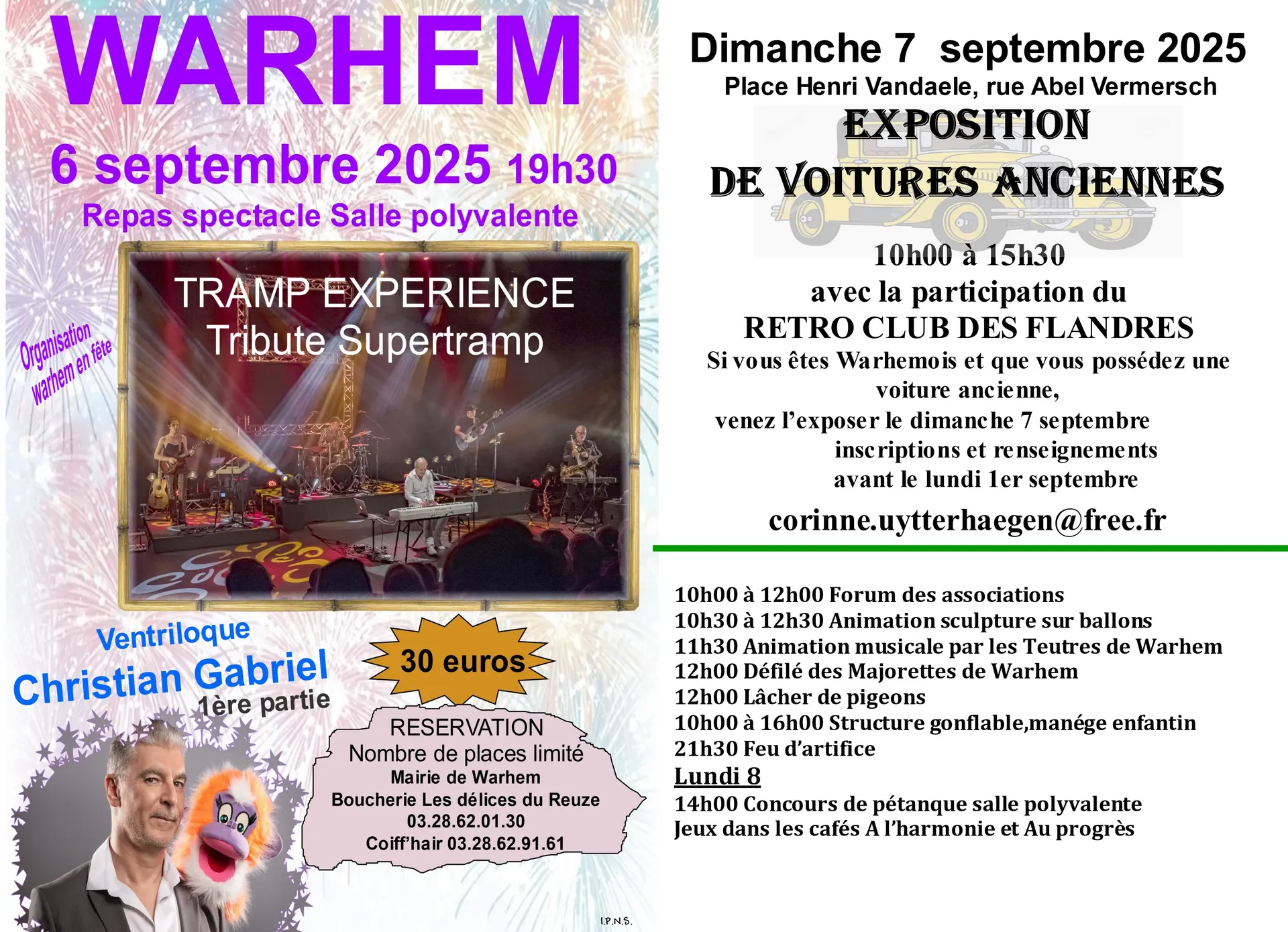 programme fete septembre 2025