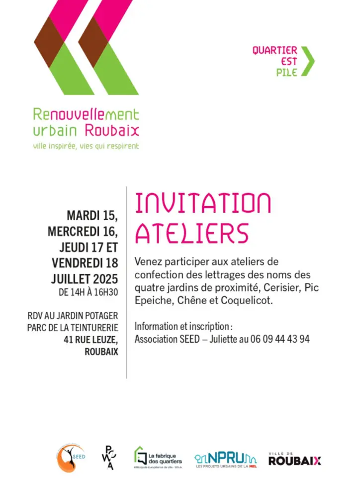 Venez fabriquer les lettres de vos jardins au Pile !_1