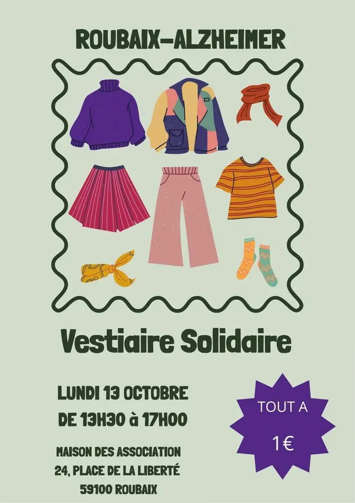 Vestiaire Solidaire tout à 1€organisé par Roubaix-Alzheimer_1