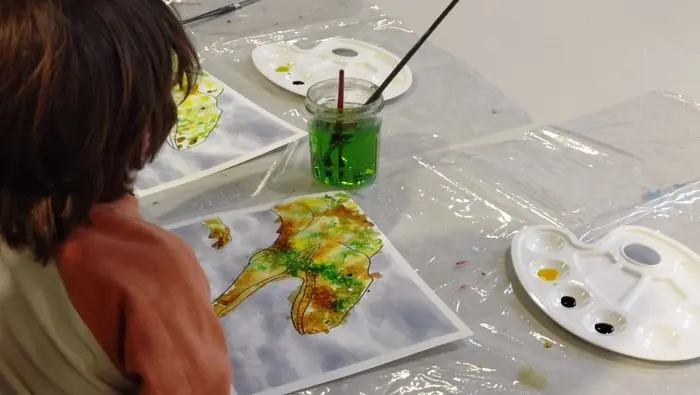 Atelier Crée ton portrait de Dino ! / Médiathèque de Wazemmes_1