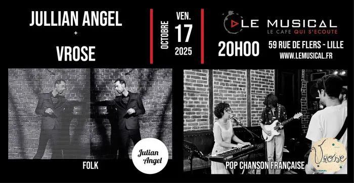 Live: Jullian Angel (folk) + Vrose (pop chanson FR)_1