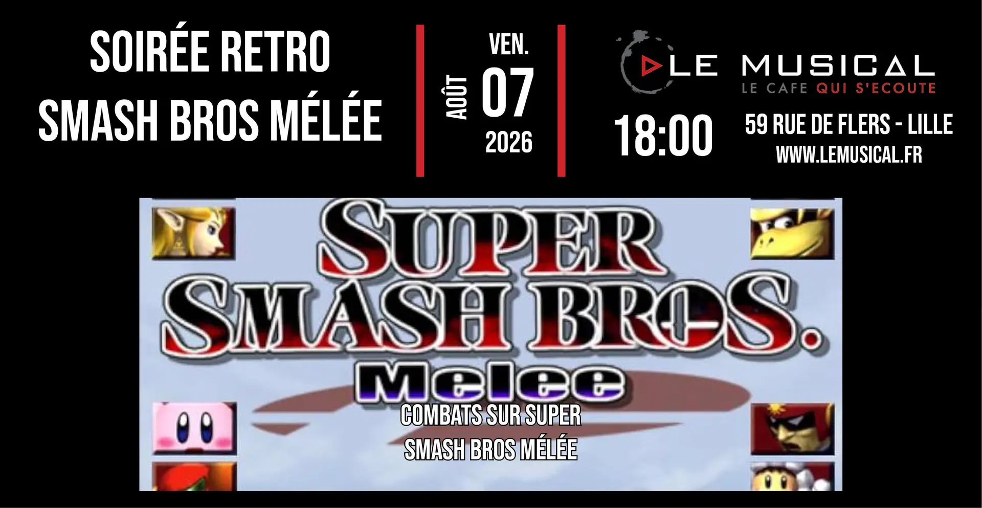 Soirée retro gaming special Smash bros mélée_1